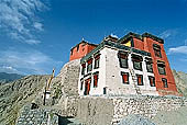 Ladakh - Tikse  Gompa built on a mountain spur 